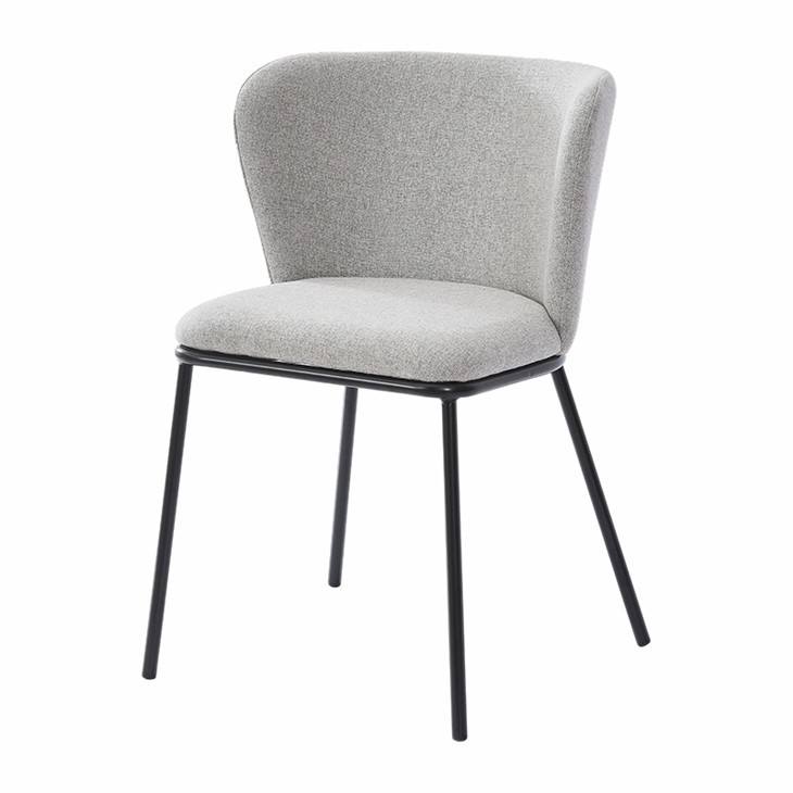matte black legs dining chairs