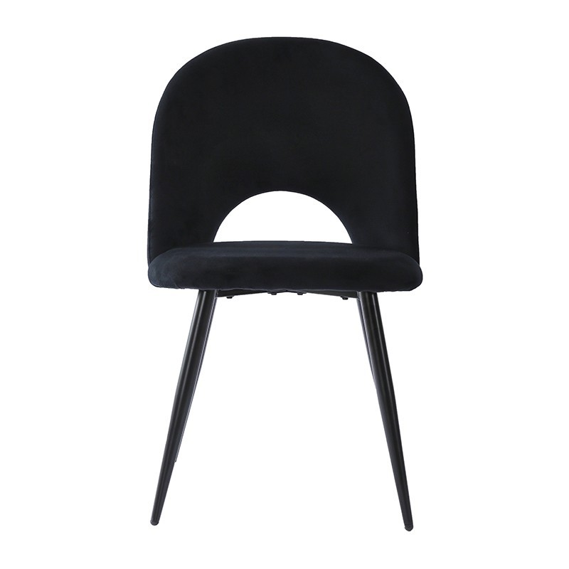black dining chairs